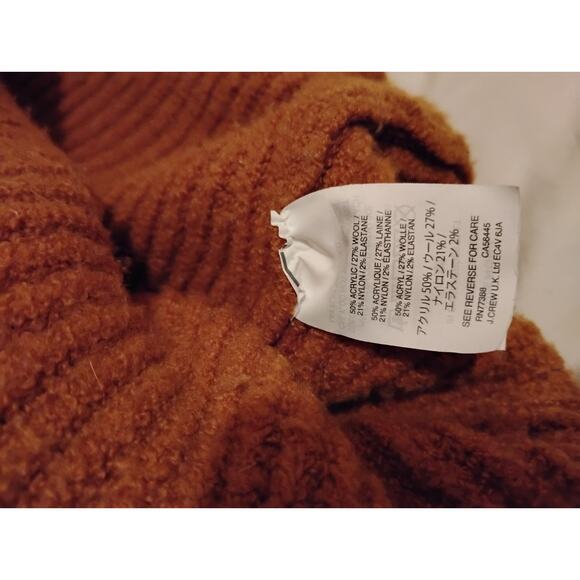 Madewell Northfield Mockneck Sweater Mustard Yellow Wool Blend Size Small - Picture 4 of 5